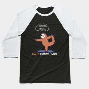 Contortionist Shirt Funny Sloth Bending Yoga Chris Baseball T-Shirt